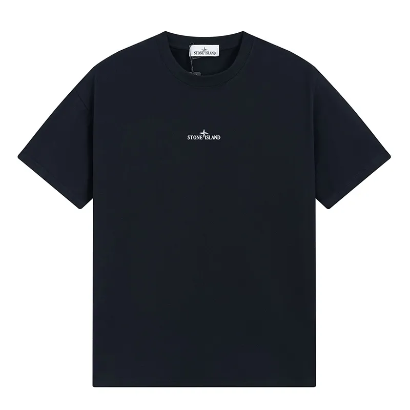 W663#P110💰 [Stone lsland/Stone Island mosaic logo printed short-sleeved T-shirt] ⚠️[Original creation with high control of details] - Made of 230 grams of combed cotton with 32-count double yarn, soft and comfortable to the touch, sweat-absorbent and breathable. - Simple and basic, versatile style, original quality, first choice for couples. - Made in a large factory, four needles and five threads on the shoulder, neatly routed, high quality workmanship. - Same style for men and women, very versatile One piece by hand, the details are clearly visible. Color: Black White Size: M L
